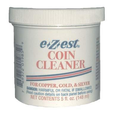 Coin Care Cleaner Brightener Cleaning Fluid Gold Silver Copper Brass Nickel  