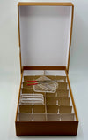 Large Rolled Tube Brown Half Dollar Box w/ 42 Air-Tite 5 oz Bar Holders and Small LH Coin Tong Bundle