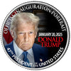 Donald Trump 47th President Official Portrait Collectible Half Dollar Coin