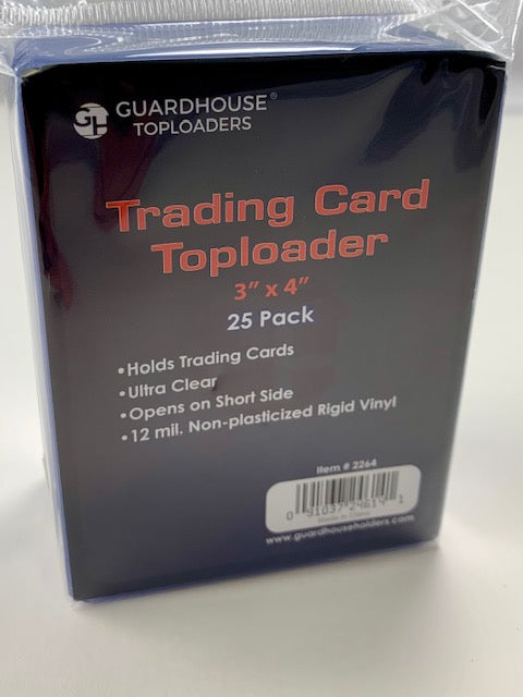 BCW Topload Premium Card Holders, 3 x 4 - 25 pack