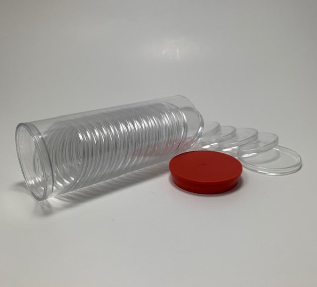 Coin Capsule Storage Tubes for Model I Air-Tites #RED7804
