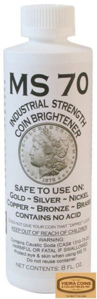 MS-70 Coin Brightener - 8oz. Cleaner Liquid